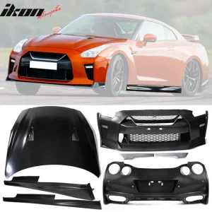 2009-2024 Nissan R35 GTR Front & Rear Bumper & Hood Cover & Side Skirt