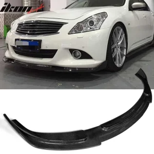 2010-2013 Infiniti G37 V36 JC Style Front Bumper Lip Carbon Fiber
