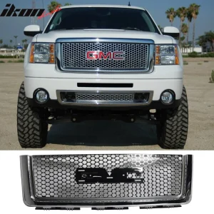 2007-2013 GMC Sierra 1500 Grill Round Hole Front Mesh Grille ABS