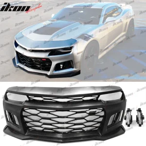 2014-2015 Chevy Camaro ZL1 Style Front Bumper w/ Signal Fog Lights