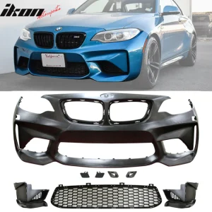 2014-2021 BMW F22 F23 Front + Rear Bumper Cover Diffuser Twin Outlet