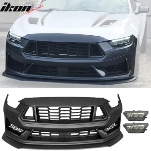 2015-2017 Ford Mustang Dark Horse Style Front Bumper Cover Headlight
