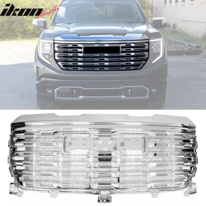 2022-2024 GMC Sierra 1500 Chrome Denali Style Front Hood Grille Grill