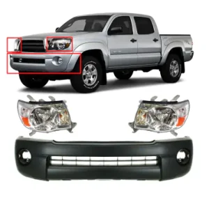 Bumper Cover & Hl Set for Toyota Tacoma 2005-2011
